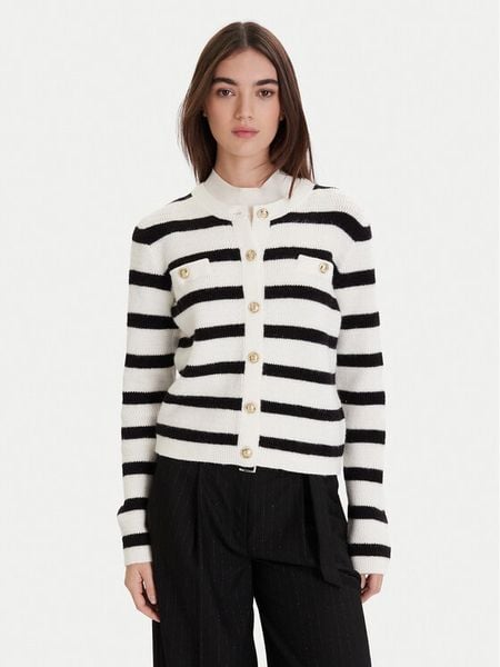 Morgan Kardigan 252-MROXA Czarny Regular Fit. Czarne kardigany damskie Morgan, xl, bez wzorów, z syntetyku. Za 216.53 zł.