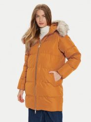 Tommy Hilfiger Kurtka puchowa WW0WW42743 Pomarańczowy Regular Fit. Brązowe kurtki damskie Tommy Hilfiger, l, bez wzorów, z puchu, bez kaptura. Za 1,359.00 zł.