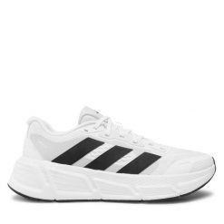 Buty do biegania adidas. Białe buty sportowe męskie Adidas, bez zapięcia, do biegania. Za 239.99 zł.