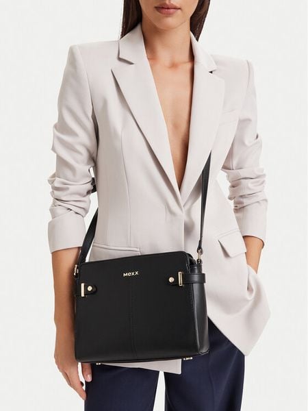 MEXX Torebka CEO-MEXX-S-009-10 Czarny. Czarne listonoszki damskie Mexx, bez wzorów, bez dodatków. Za 199.99 zł.