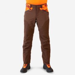 Spodnie Solognac Supertrack 900 wodoodporne. Brązowe spodnie sportowe męskie SOLOGNAC, xl, bez wzorów, z tkaniny, outdoorowe. Za 449.99 zł.