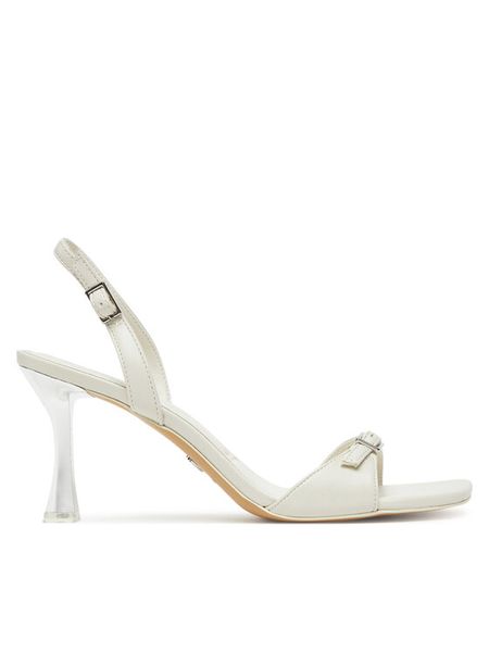 Aldo Sandały Farlie 13966796 Biały. Białe sandały damskie Aldo, bez wzorów, ze skóry, bez obcasa, na szpilce, bez zapięcia. Za 349.99 zł.