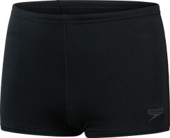 Kąpielówki dla dzieci Speedo Eco+. Czarne kąpielówki dla chłopców Speedo, bez wzorów, z elastanu, krótkie. Za 105.37 zł.
