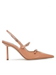 Le Silla Szpilki 4243C080BLPPKAB Różowy. Czerwone sandały damskie LE SILLA, bez wzorów, z lakierowanej skóry, bez obcasa, bez zapięcia. Za 1,839.00 zł.