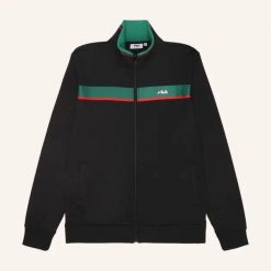 Bluza sportowa męska Fila Sagano. Czarne bluzy męskie Fila, m, bez wzorów, bez kaptura, trekkingowe. Za 295.00 zł.