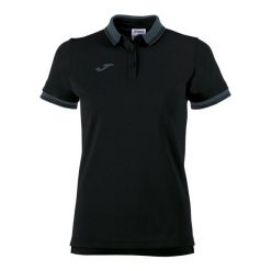Koszulka polo do tenisa damska Joma Bali II. Czarne koszulki sportowe damskie Joma, l, bez wzorów, z bawełny, bez kołnierzyka, bez ramiączek, do piłki nożnej. Za 118.50 zł.