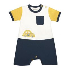 Nini Śpioszki Chłopięce 50 Białe/Niebieskie. Białe śpioszki niemowlęce Nini, bez ramiączek. Za 33.00 zł.