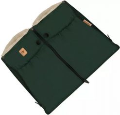 Zaffiro Zaffiro - Mufka/rękawiczki do wózka ocieplana wełną Nordico - Bottle Green U. Zielone rękawiczki dziecięce Zaffiro, bez wzorów, z wełny. Za 129.00 zł.