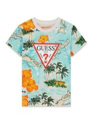 Guess T-Shirt N6GI02 K8HM4 Kolorowy Regular Fit. T-shirty dla chłopców Guess, z aplikacjami, z bawełny, bez ramiączek. Za 119.99 zł.