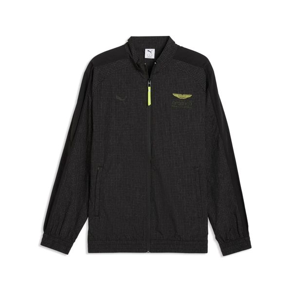 Kurtka Puma AMF1 T7. Czarne kurtki męskie Puma, m, bez wzorów, z materiału, sportowe, bez kaptura. Za 467.90 zł.