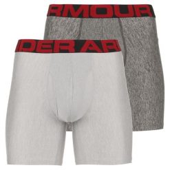 Męskie Bokserki Techniczne (zestaw 2 Sztuk). Czerwone bokserki męskie Under Armour, m, bez wzorów, z elastanu. Za 99.99 zł.