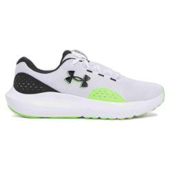 Buty do biegania męskie Under Armour Charged Surge 4hyper. Białe buty sportowe męskie Under Armour, bez zapięcia, do biegania. Za 199.99 zł.