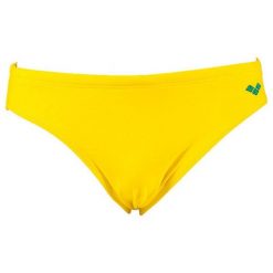 Kąpielówki męskie slipy kąpielowe na basen plażę Arena Santamarias. Żółte kąpielówki męskie Arena, m, bez wzorów, do pływania. Za 49.99 zł.