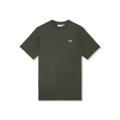 Koszulka Fila Laas Regular. Zielone koszulki sportowe męskie Fila, xl, bez wzorów, z materiału, bez kołnierzyka, bez ramiączek, na fitness i siłownię. Za 87.99 zł.