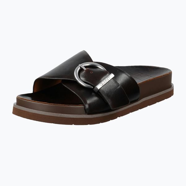 Klapki damskie GANT Mardale. Brązowe klapki damskie GANT, bez wzorów, z gumy, bez obcasa. Za 441.99 zł.