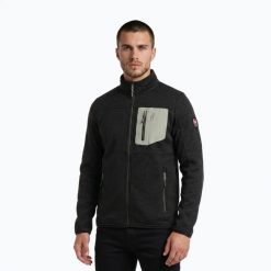 Bluza polarowa męska Aulp Dante. Czarne bluzy męskie Aulp, l, bez wzorów, z materiału, bez kaptura. Za 179.99 zł.