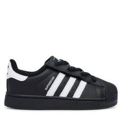 Sneakersy adidas. Czarne trampki i tenisówki chłopięce Adidas, bez wzorów, bez zapięcia. Za 279.99 zł.