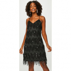 Answear - Sukienka Night Fever. Brązowe sukienki damskie ANSWEAR, z poliesteru, casualowe. Za 219.90 zł.