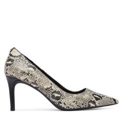 Szpilki MICHAEL Michael Kors. Brązowe szpilki damskie MICHAEL Michael Kors, bez wzorów, bez obcasa, bez zapięcia. Za 679.99 zł.