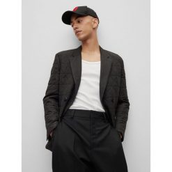 Czapka z daszkiem HUGO. Czarne czapki i kapelusze męskie Hugo, bez wzorów. Za 143.99 zł.