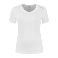 Funkcjonalna koszulka damska Rogelli PROMOTION LADY. Białe koszulki sportowe damskie Rogelli, s, bez wzorów, bez kołnierzyka, bez ramiączek, do biegania. W wyprzedaży za 40.00 zł.