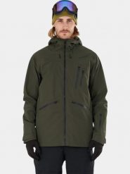 Kurtka Narciarska Męska Fundango Rigel. Czarne kurtki snowboardowe męskie Fundango, l, bez wzorów, z materiału, długie, bez kaptura, narciarskie. Za 599.00 zł.
