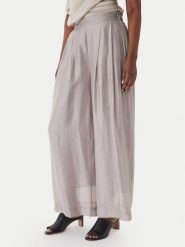 Eleh Spodnie materiałowe SS260269 Szary Wide Leg. Szare spodnie materiałowe damskie Eleh, bez wzorów, z materiału. Za 551.99 zł.