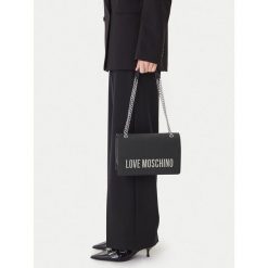 Torebka LOVE MOSCHINO. Czarne torebki do ręki damskie Love Moschino, bez wzorów, klasyczne, bez dodatków. Za 519.99 zł.