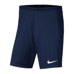 Męskie Spodenki Dry Park III. Niebieskie krótkie spodenki sportowe męskie Nike, m, bez wzorów, trekkingowe. Za 102.99 zł.