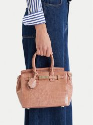 Nine West Torebka CEO-Lexa-LDA8378 Różowy. Czerwone torebki do ręki damskie Nine West, bez wzorów, z materiału, bez dodatków. Za 199.99 zł.