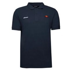 KOSZULKA MĘSKA ELLESSE POLO. Niebieskie koszulki polo męskie Ellesse, m, bez wzorów, z bawełny, bez kołnierzyka, bez ramiączek, na fitness i siłownię. Za 163.96 zł.