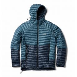 Kurtka z kapturem Mountain Hardwear Ghost Whisperer™. Niebieskie kurtki męskie Mountain Hardwear, bez wzorów, z puchu, trekkingowe. Za 1,649.00 zł.