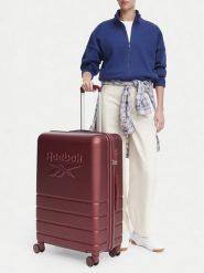 Reebok Walizka duża CEO-RBK-WAL-009-L-RED Bordowy. Czerwone walizki męskie Reebok, bez wzorów, duże. Za 299.99 zł.
