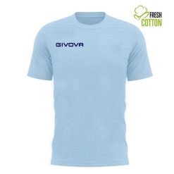 Givova jasnoniebieska bawełniana koszulka 3XL dla mężczyzn - Komfort i styl. Niebieskie koszulki sportowe męskie Givova, m, bez wzorów, z bawełny, bez kołnierzyka, bez ramiączek, do piłki nożnej. Za 136.99 zł.