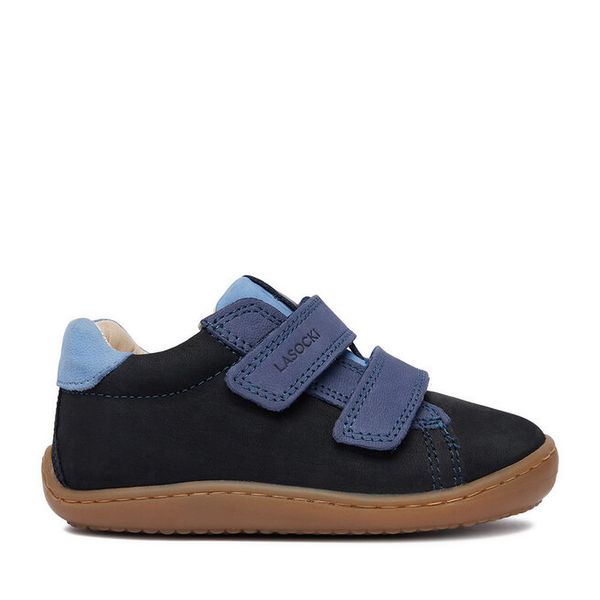 Półbuty Lasocki Kids. Niebieskie półbuty chłopięce Lasocki Kids, bez wzorów, bez zapięcia. Za 139.99 zł.
