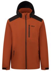 Dlx Durand - Męska kurtka softshell, Burnt Orange. Brązowe kurtki męskie DLX, na jesień, m, z aplikacjami, z polaru, bez kaptura. Za 449.05 zł.