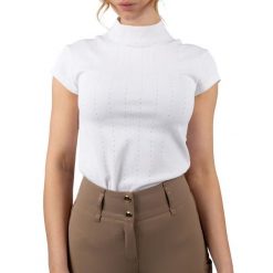 Damska koszulka do jazdy konnej PS of Sweden Dinja X. Białe koszule damskie PS OF SWEDEN, bez wzorów, sportowe, bez kołnierzyka, bez ramiączek. Za 334.00 zł.