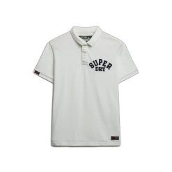 Polo Superdry Vintage Athletic. Białe koszulki polo męskie Superdry., m, bez wzorów, vintage, bez ramiączek. Za 285.00 zł.