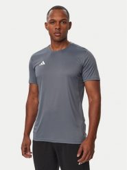 Adidas Koszulka techniczna Adizero Essentials Running KT4840 Szary Slim Fit. Szare koszulki sportowe męskie Adidas, m, bez wzorów, z syntetyku, bez kołnierzyka, bez ramiączek, do biegania. Za 109.99 zł.
