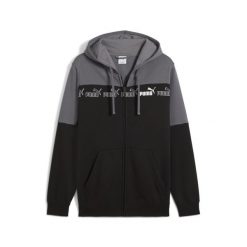 Męska rozpinana bluza z kapturem Around the Block PUMA Cool Dark Gray. Szare bluzy męskie Puma, l, bez wzorów, z dzianiny, z kapturem, do biegania. W wyprzedaży za 204.00 zł.