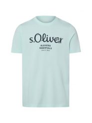 S.Oliver koszulka Mężczyźni Bawełna (100%) niebieski, M. Niebieskie koszulki sportowe męskie S.Oliver, m, bez wzorów, z bawełny, bez kołnierzyka, bez ramiączek. Za 69.95 zł.
