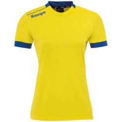 Damska koszulka Kempa Player. Czarne koszulki sportowe damskie Kempa, m, bez wzorów, z materiału, bez kołnierzyka, bez ramiączek, do piłki nożnej. Za 136.50 zł.