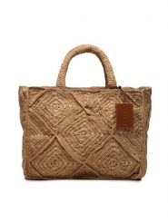 Manebi Torebka Sunset Bag Large V 2.2 AC Beżowy. Brązowe torebki do ręki damskie Manebi, bez wzorów, z tworzywa sztucznego, bez dodatków. Za 1,429.00 zł.