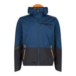 Kurtka softshell męska CMF Zip Hood. Niebieskie kurtki sportowe męskie CMP, m, bez wzorów, z softshellu, trekkingowe. Za 359.99 zł.