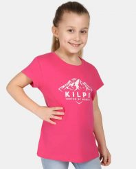 Dziewczęca bawełniana koszulka Kilpi ALBION-JG. Czerwone t-shirty i topy dla dziewczynek Kilpi, bez wzorów, z bawełny, bez ramiączek. Za 50.25 zł.