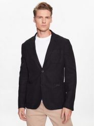Guess Marynarka Tyron M3GN09 WES00 Czarny Regular Fit. Czarne marynarki męskie Guess, z aplikacjami, z lyocellu. Za 539.99 zł.