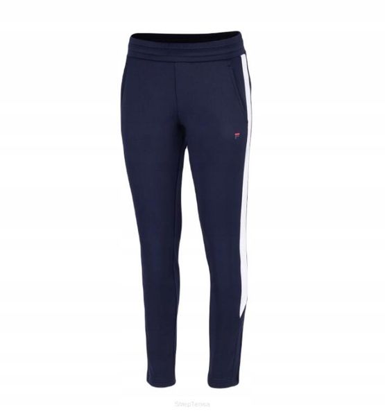 Spodnie tenisowe Fila Pants Janice. Niebieskie spodnie materiałowe damskie Fila, xs, bez wzorów, z materiału. Za 226.99 zł.