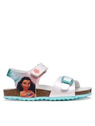 Geox Sandały J Adriel Girl J558MG 000NF C0817 M Biały. Białe sandały dziewczęce Geox, ze skóry, bez zapięcia. Za 229.99 zł.