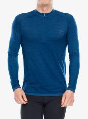 Bluza do biegania męska Compressport Trail HZ LS Tshirt M. Niebieskie bluzy męskie Compressport, m, bez wzorów, z materiału, bez kaptura. Za 378.05 zł.