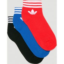 Adidas Originals - Skarpetki (3-pack). Niebieskie skarpety damskie adidas Originals, z bawełny. Za 49.90 zł.